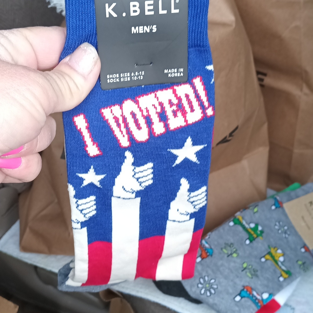 K. Bell men's sock